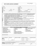 Pest control service agreement page 1 preview