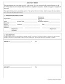 job fact sheet form