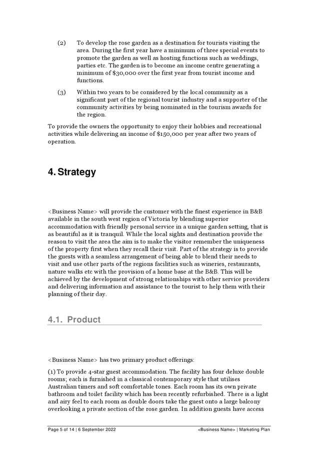 Marketing Plan Template In Word And Pdf Formats Page 8 Of 17