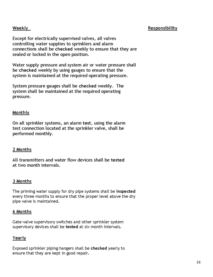 Fire safety plan restaurant in Word and Pdf formats page 18 of 23