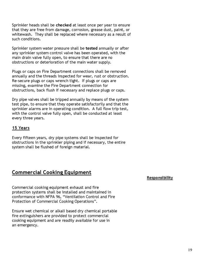 Fire safety plan restaurant in Word and Pdf formats page 19 of 23