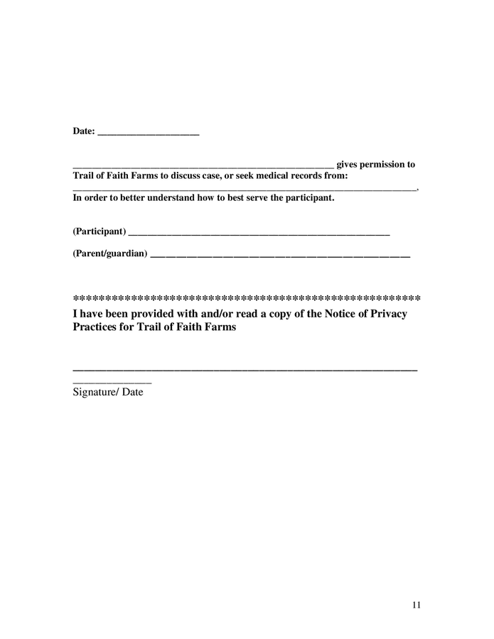 Horse riding agreement and liability release form in Word and Pdf ...