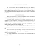 Gas supplier service agreement template page 1 preview