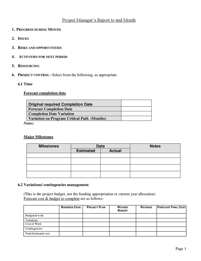 project-manager-s-monthly-project-report-template-in-word-and-pdf-formats