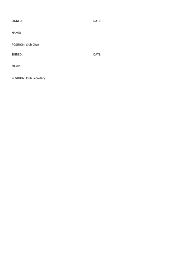 Club Constitution Template In Word And Pdf Formats - Page 4 Of 4