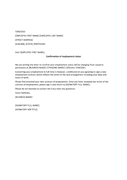 Confirmation Letter - download free documents for PDF, Word and Excel