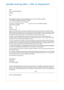 Sample covering letter - offer of employment (New Zealand) in Word and ...