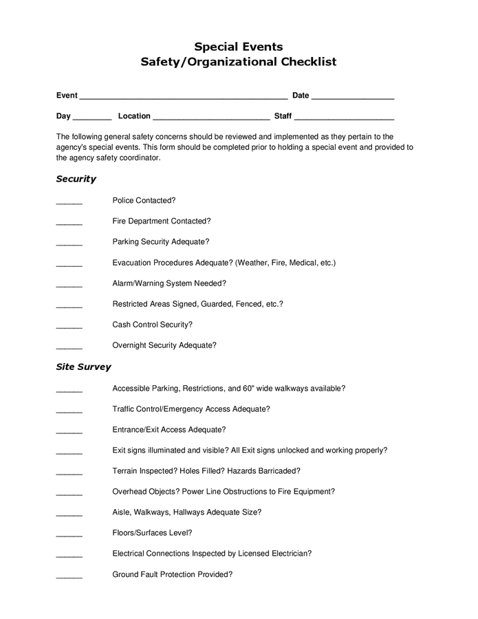 special-events-safety-checklist-in-word-and-pdf-formats