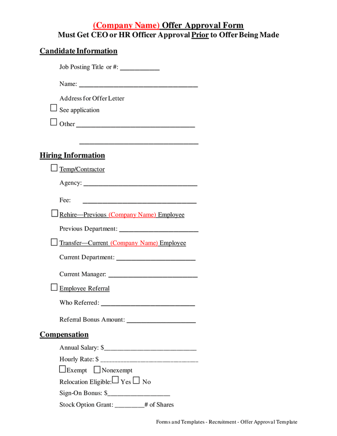 company-offer-approval-form-in-word-and-pdf-formats