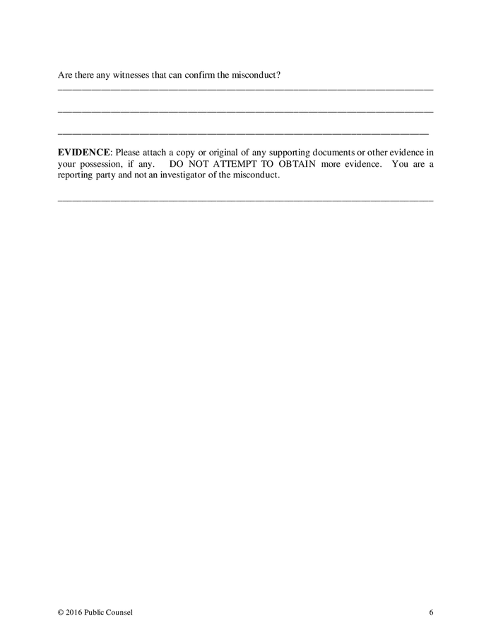 Whistleblower policy in Word and Pdf formats - page 6 of 6