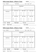 Badminton score card page 1 preview