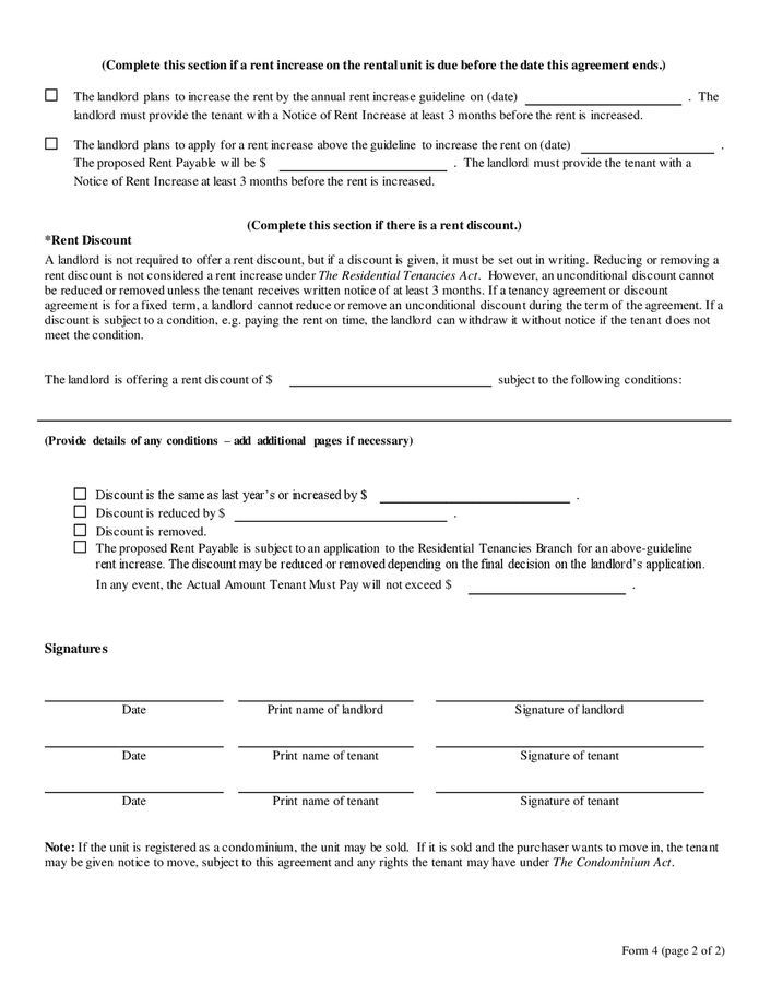 Renewal of tenancy agreement (Canada, Manitoba) in Word and Pdf formats