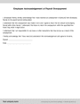 Employee acknowledgement of payroll overpayment in Word and Pdf formats