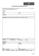 Incident Report Template download free documents for PDF Word and Excel