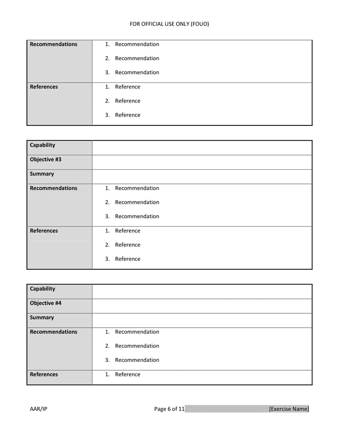 Executive summary in Word and Pdf formats - page 6 of 11