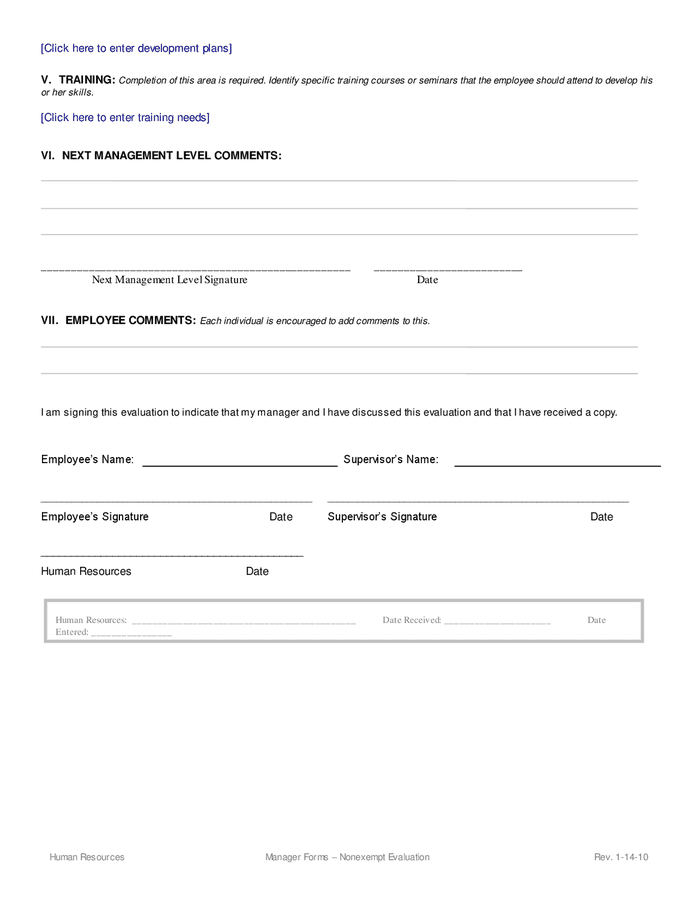 Performance evaluation and development plan in Word and Pdf formats ...