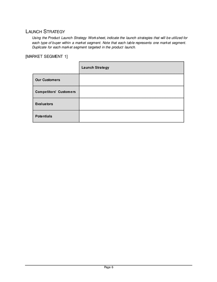 Launch Plan.pdf Product launch plan in Word and Pdf formats - page 10 of 17