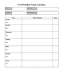 Student weekly log sheet in Word and Pdf formats - page 2 of 3