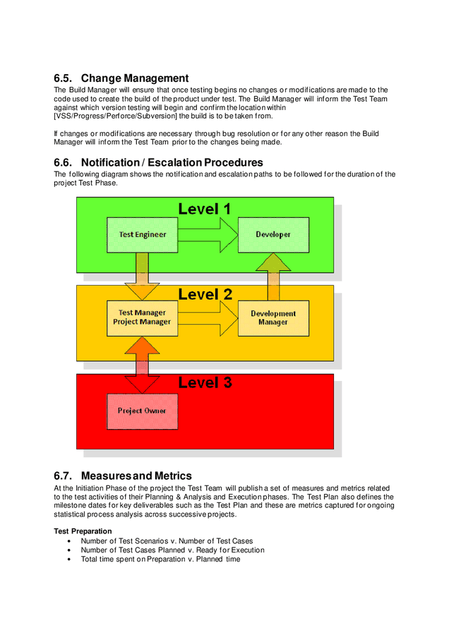 Test strategy template in Word and Pdf formats - page 6 of 11