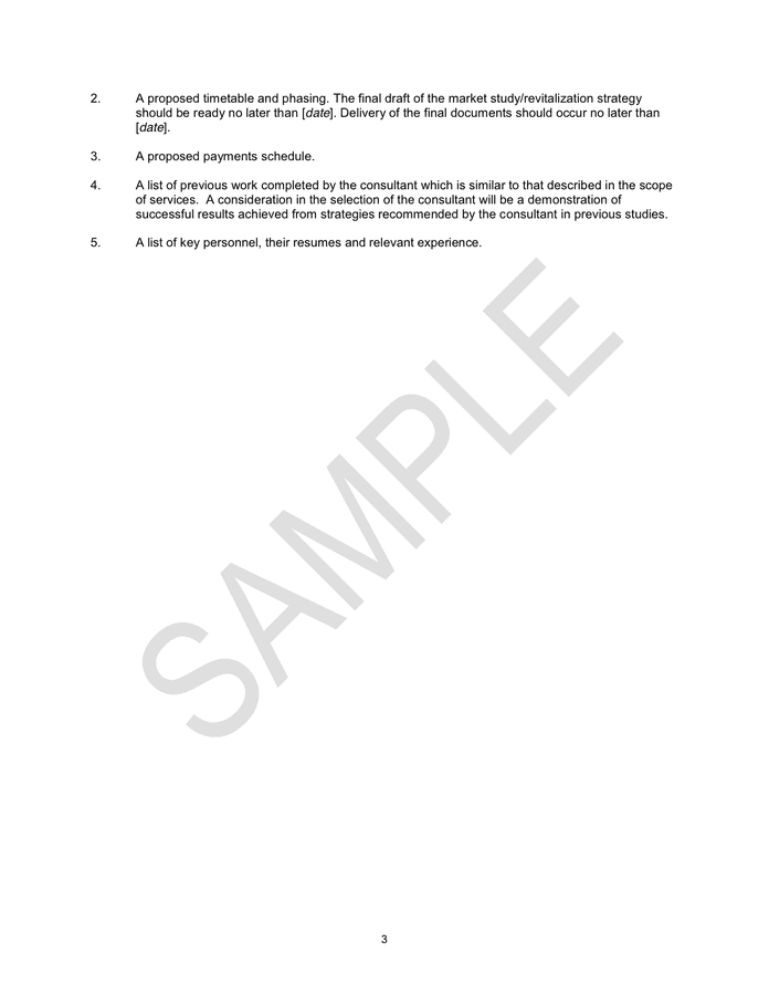 Request for proposal page 4