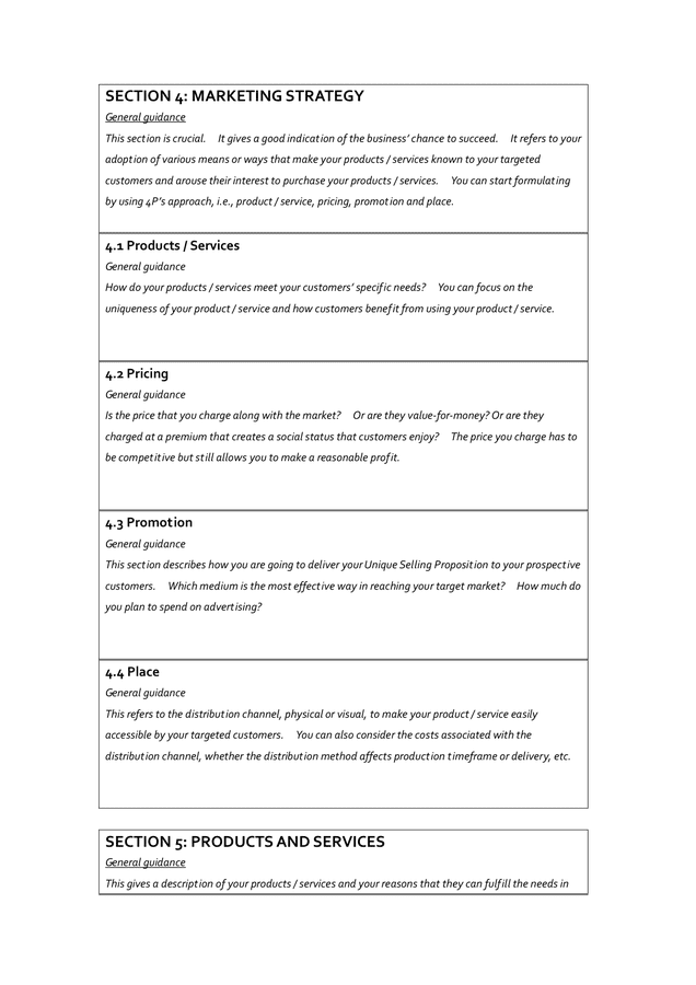 Business Plan Template in Word and PDF Formats - Page 9 of 13