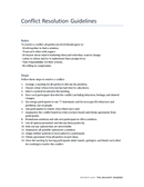 conflict resolution guidelines