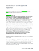 Nondisclosure and assignment agreement page 1 preview