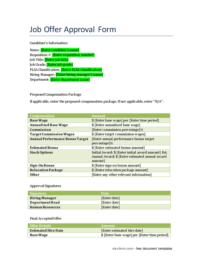 job-offer-approval-form-in-word-and-pdf-formats