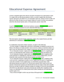 educational expense agreement template