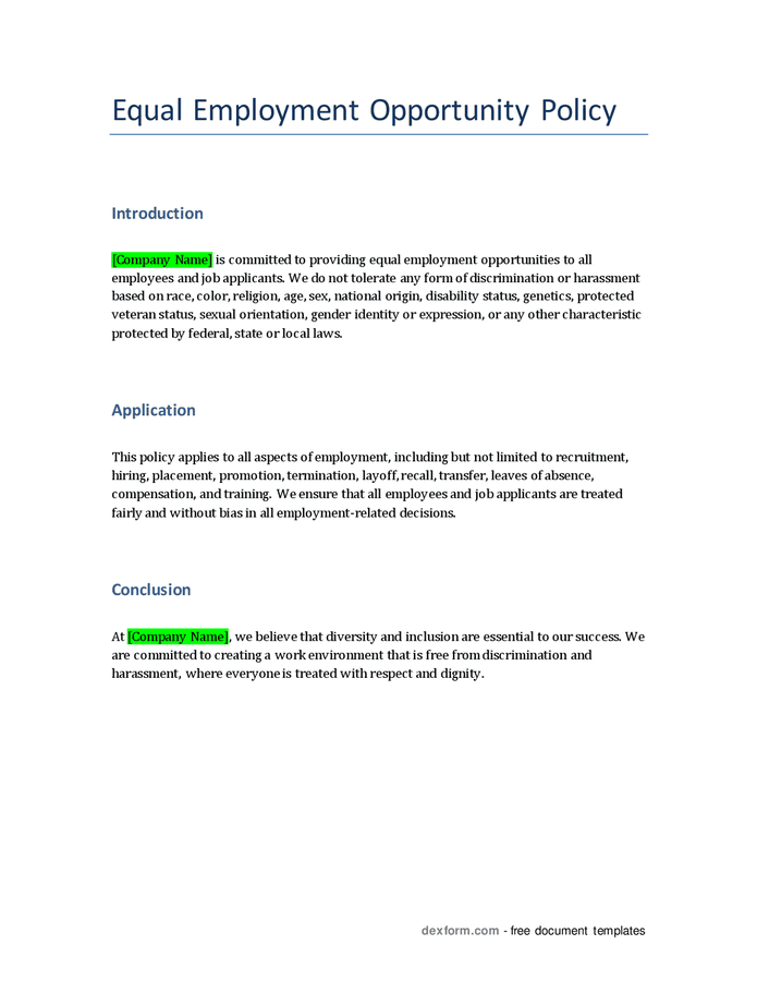 equal-employment-opportunity-policy-in-word-and-pdf-formats