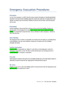 emergency evacuation procedures