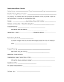 Sample funeral order of service page 1 preview