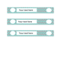 Printable binder spine in Word and Pdf formats