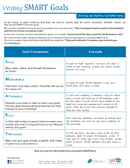SMART goals template page 1 preview