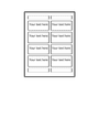 Printable binder spine insert in Word and Pdf formats