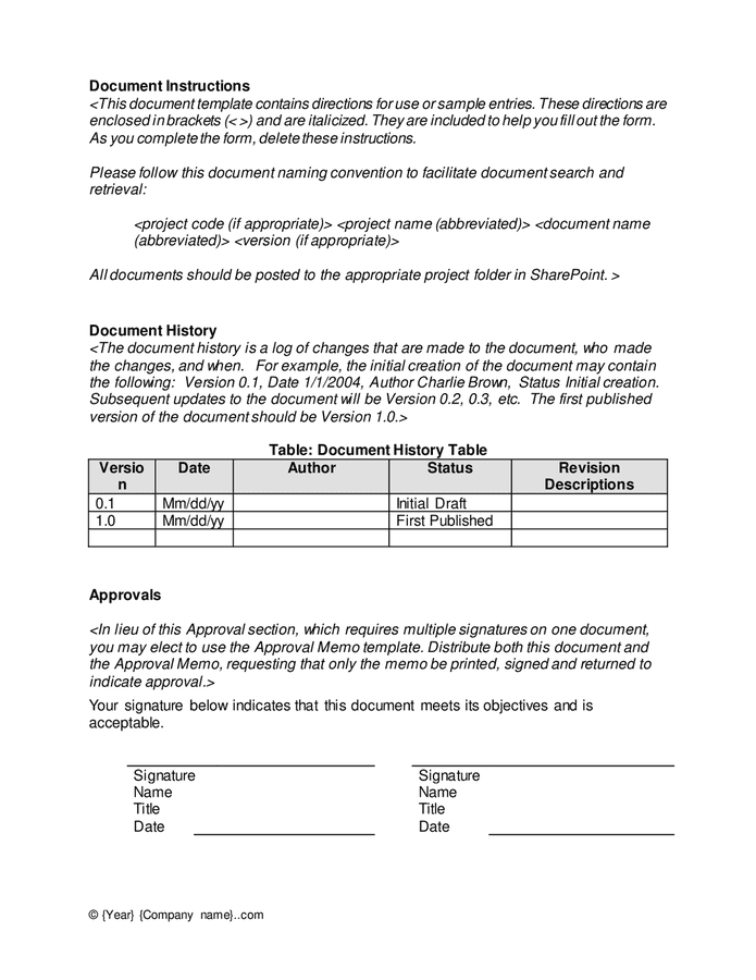 Transition plan template in Word and Pdf formats - page 2 of 11
