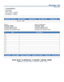 Packing slip template in Word and Pdf formats