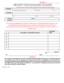 tax receipt for donation