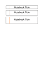 Printable binder spine insert in Word and Pdf formats