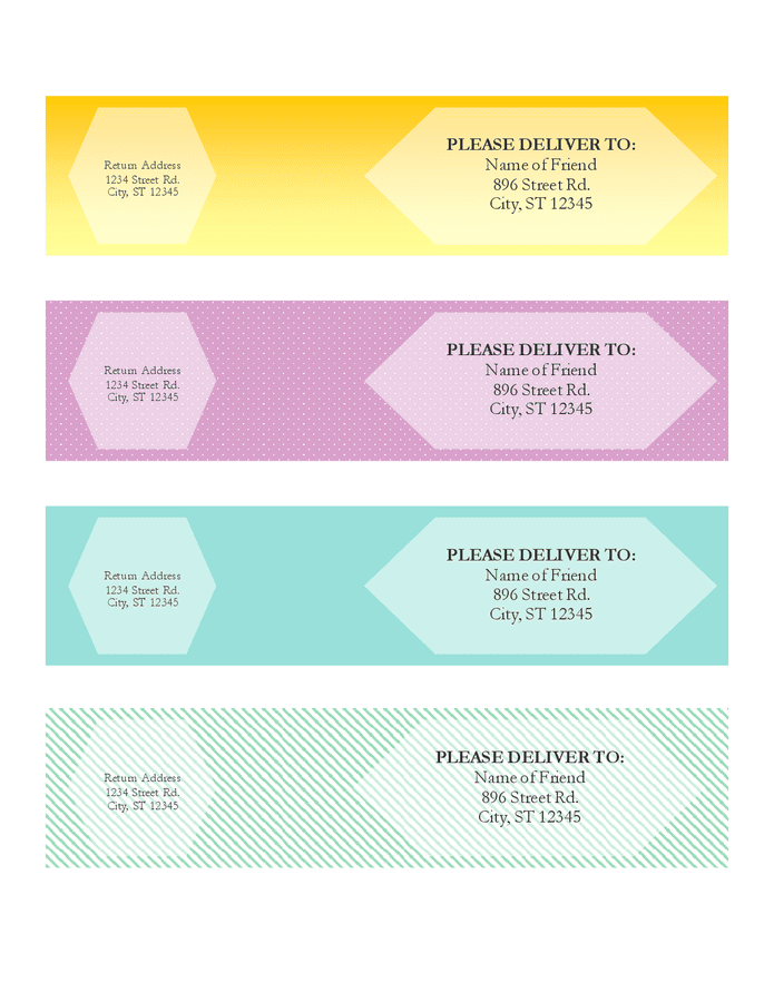 Package label template in Word and Pdf formats Package label template in Word and Pdf formats