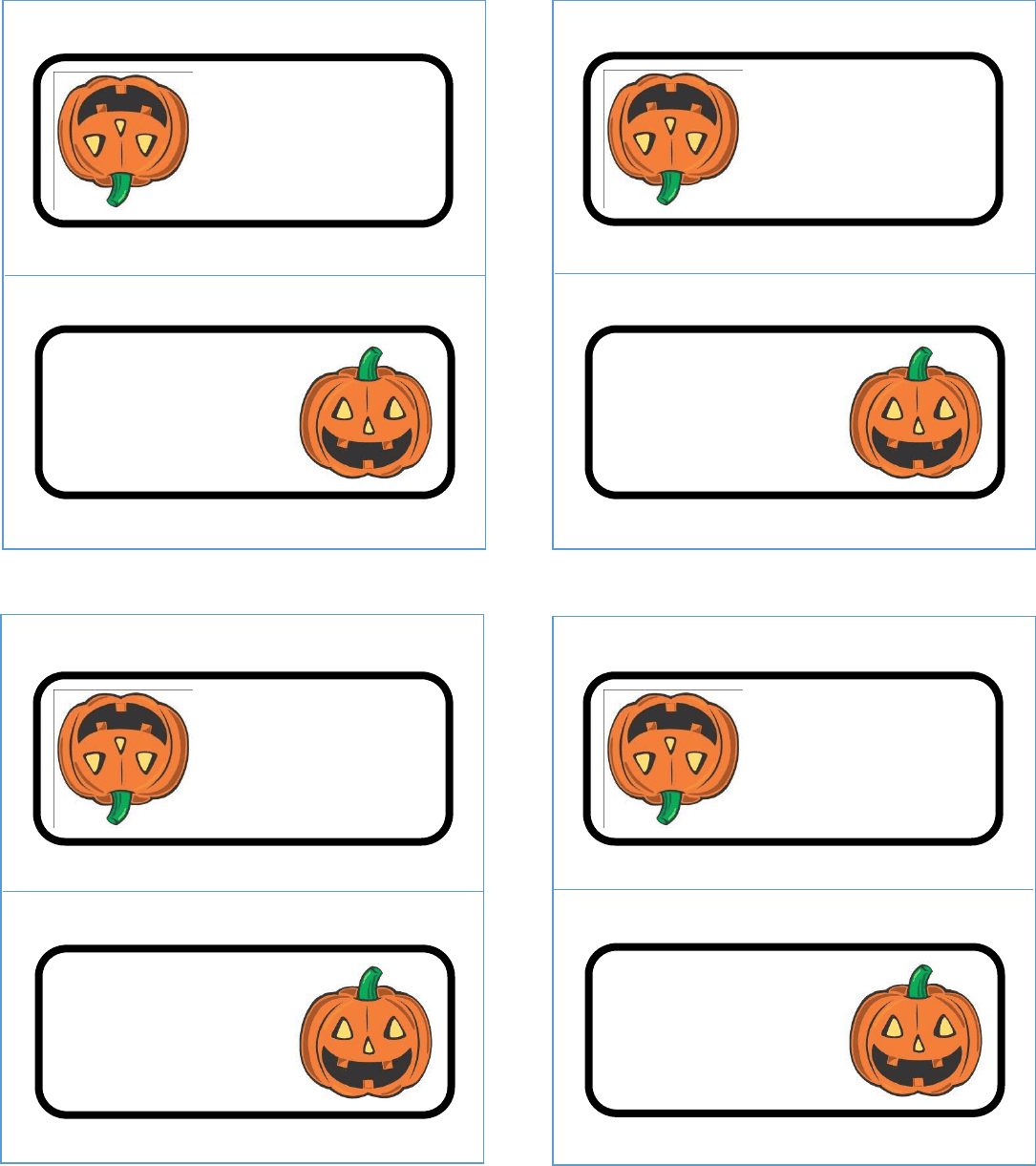 Place card template in Word and Pdf formats