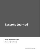 Lessons learned template page 1 preview