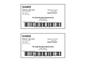 Shipping label template in Word and Pdf formats