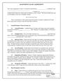 Apartment Lease Agreement page 1
