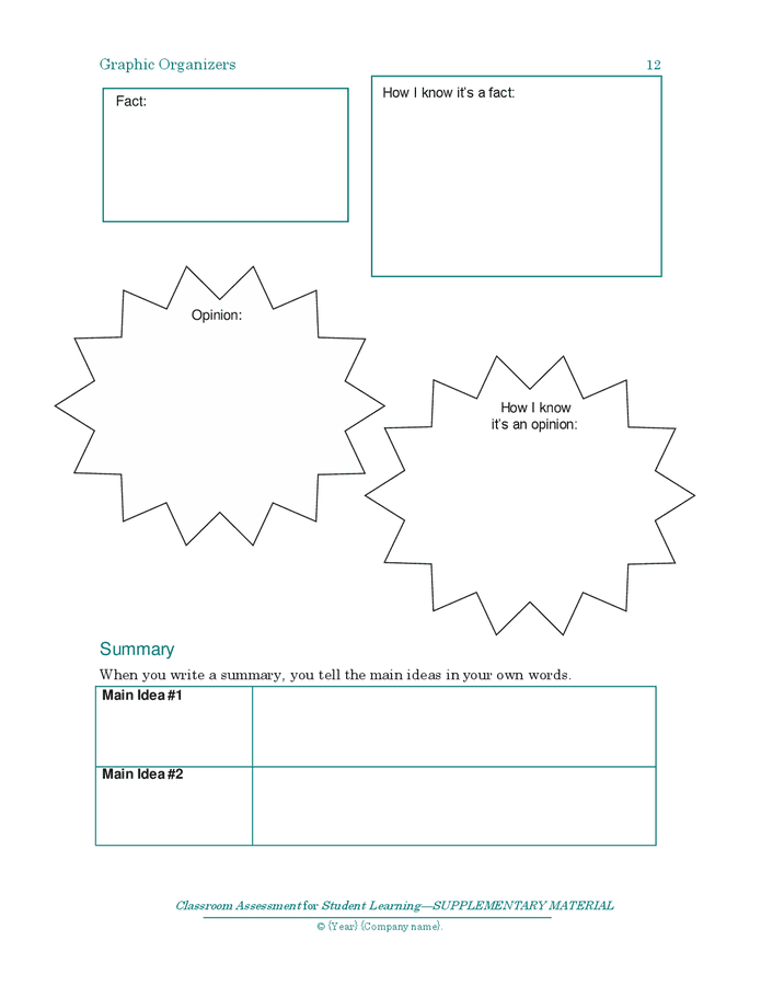 Graphic Organizers Templates In Word And Pdf Formats Page 12 Of 16 9575