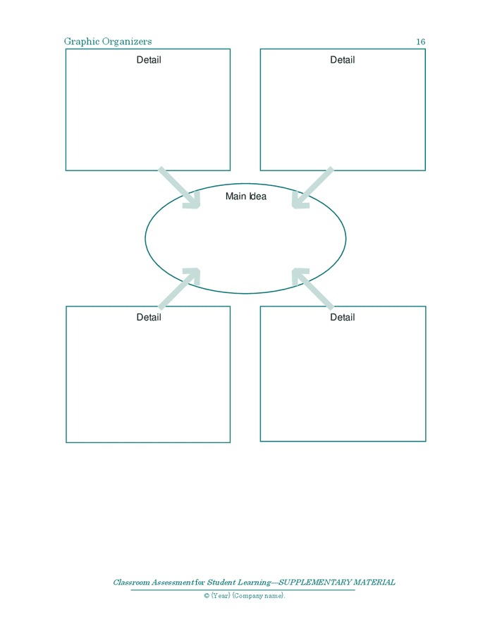 Graphic organizers templates in Word and Pdf formats - page 16 of 16