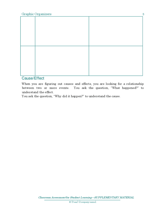 Graphic organizers templates in Word and Pdf formats - page 3 of 16