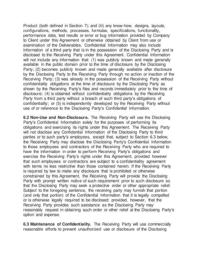 Professional Services Agreement In Word And Pdf Formats Page 5 Of 12