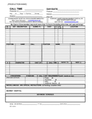 Call sheet template page 1 preview