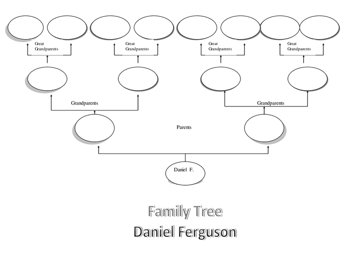 Family tree template in Word and Pdf formats